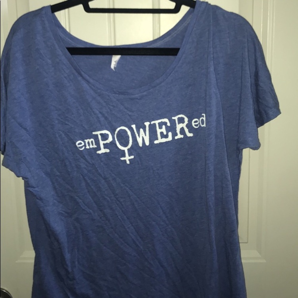 Blue Empowered T Shirt